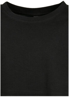 urban classics Meisjes kimono kort t-shirt Zwart - 158/164