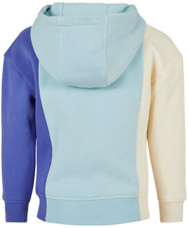urban classics Meisjes kleurblok hoodie Beige - 146/152
