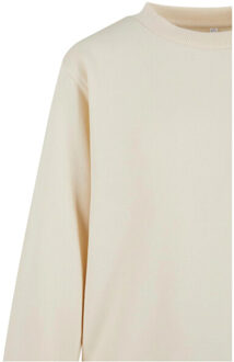 urban classics Meisjes terrycloth crew hals oversized sweatshirt - maat 116 Beige