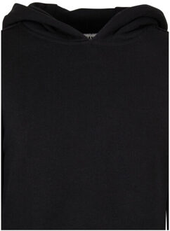 urban classics Meisjes volants organic hoodie Zwart - 128