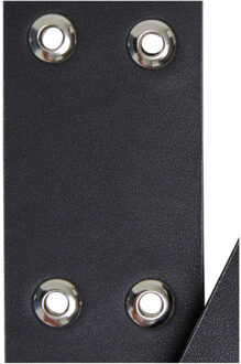 urban classics Pu riem met oogjes voor heren Zwart - S / M