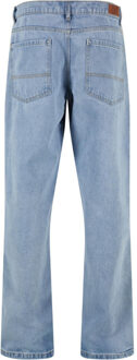 urban classics Rechte jeans heren zwaargewicht Blauw - 36