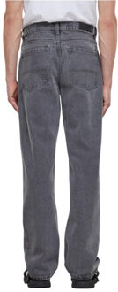 urban classics Rechte jeans heren zwaargewicht Grijs - 34