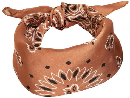 urban classics Satijnen bandana (set van 2) Zwart - One size