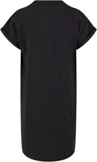 urban classics Schildpad schouderjurk voor meisjes - maat 128 Zwart