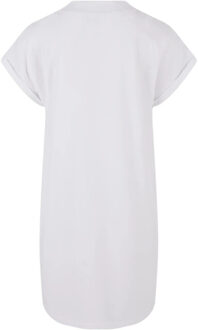 urban classics Schildpadhals t-shirt jurk voor meisjes - maat 158/164 Wit