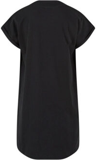 urban classics Schildpadhals t-shirt jurk voor meisjes Zwart - 128