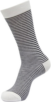 urban classics Sokken met fijne streep voor heren (5-pack) Wit - 43-46