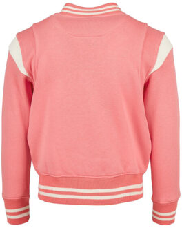 urban classics Sweatjack voor meisjes - maat 116 Roze