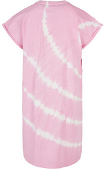urban classics Tie dye jurk voor meisjes Roze - 158/164