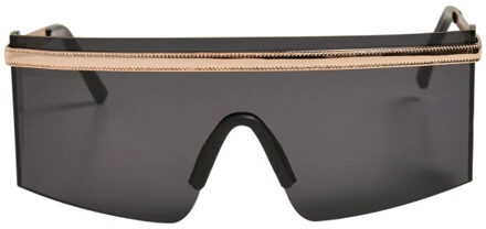 urban classics Unisex adult sardinia shield shaped zonnebril Zwart - One size