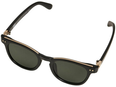 urban classics Unisex volwassen italië zonnebril met ketting Zwart - One size