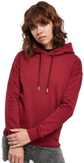 urban classics Vrouwen/dames organic hoodie - maat S Rood