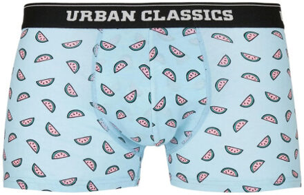 urban classics Watermeloen boxershorts heren (set van 3) Blauw - XL