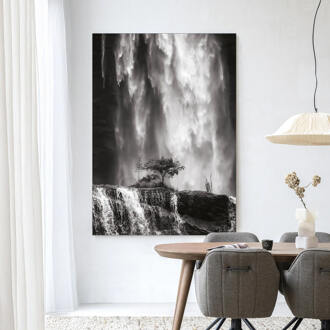 Urban Cotton Wandkleed 'Germinate' 110 x 145cm in Frame - black