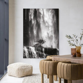 Urban Cotton Wandkleed 'Germinate' 145 x 190cm in Frame - black