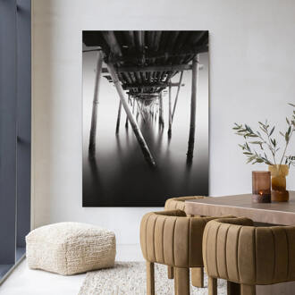 Urban Cotton Wandkleed 'Underworld' 80 x 110cm in Frame - black