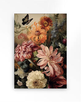 Urban Cotton Wandkleed 'Vintage Flowers' Small, 80 x 110cm