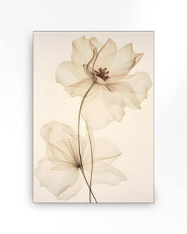 Urban Cotton Wandkleed 'White Flowers' Small, 80 x 110cm