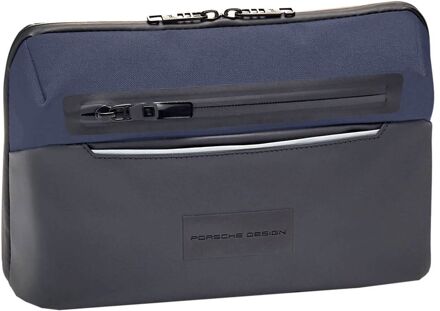 Urban Eco Washbag L dark blue toilettas Blauw - H 18 x B 27 x D 10 cm