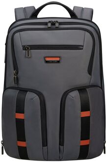 Urban-Eye Backpack 15.6" 2 Pockets grey/cognac Grijs - H 43 x B 30 x D 18 cm