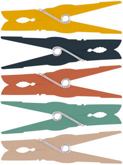 Urban Living 180x Gekleurde wasknijpers