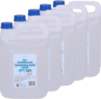 Urban Living Accuwater/Demiwater - 5x - gedemineraliseerd water - fles 5 liter- water zonder zouten