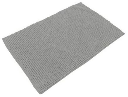 Urban Living Badkamerkleedje/badmat tapijt - voor op de vloer - steengrijs - 50 x 80 cm - Badmatjes