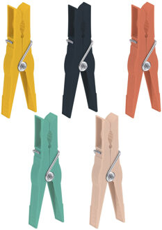 Urban Living Basic Grip wasknijpers - 104x - kunststof - 7 cm