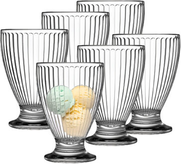 Urban Living IJscoupes/ijsschaaltjes - 12x stuks - 280 ml - glas - toetje/dessert