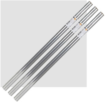 Urban Living Inpakpapier/cadeaupapier - 3x - transparant folie rollen - 500 x 70 cm - bloemen plastic