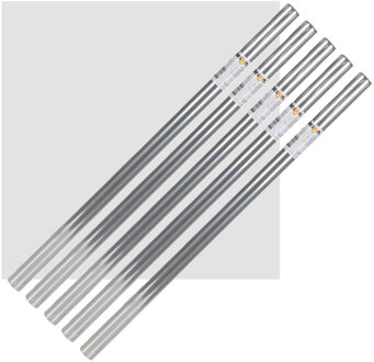 Urban Living Inpakpapier/cadeaupapier - 5x - transparant folie rollen - 500 x 70 cm - bloemen plastic