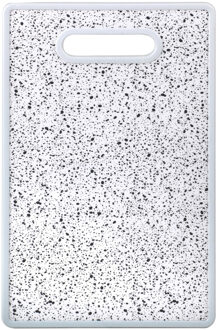 Urban Living keuken Snijplank - marmer look - wit - kunststof - 37 x 23 cm