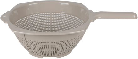 Urban Living Keuken vergiet Liberty - beige - Dia 25 cm - vergiet voor voedsel - Kunststof