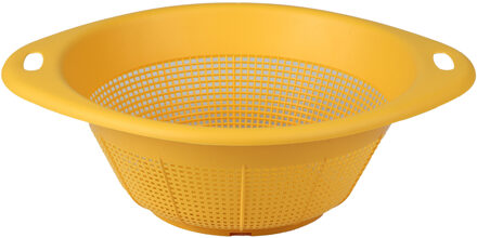 Urban Living Keuken vergiet Liberty - geel - Dia 30 cm - vergiet voor voedsel - Kunststof