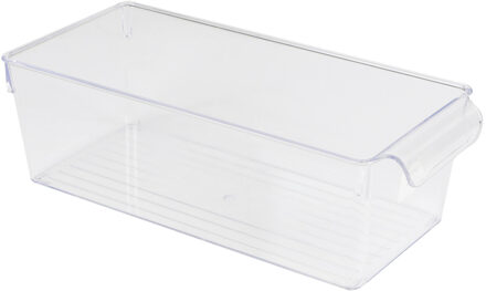 Urban Living Koelkast/keuken organizer bak - transparant - kunststof - L32 x B15 x H10 cm - groente lade
