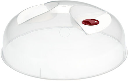 Urban Living Magnetrondeksel/afdekschaal - transparant - kunststof - D25 x H10 cm