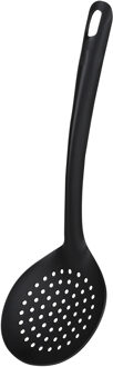 Urban Living Schuimspaan opscheplepel - zwart - kunststof - 30 cm - Keukengerei