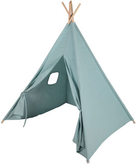 Urban Living Tipi speeltent voor kinderen - 120 x 120 x 150 cm - lichtblauw - Speeltenten