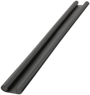Urban Living Tochtstrip - tochtwering - zwart - foam - 93 x 9 x 3 cm - deur tochtstopper