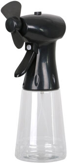 Urban Living Ventilator/waterverstuiver voor in de hand - zwart - 350 ml - verkoeling