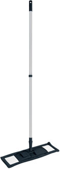 Urban Living Vloerwisser microvezel - met steel - verstelbaar - vloertrekker - donkerblauw