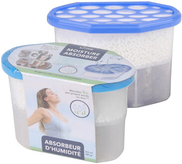 Urban Living Vochtonttrekker/vochtvanger/vochtopnemer - 2x - 350 ml - tegen schimmelvorming - bestrijd condens