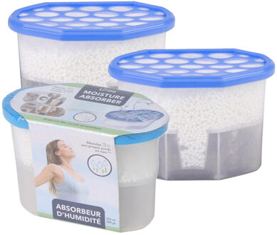 Urban Living Vochtonttrekker/vochtvanger/vochtopnemer - 3x - 350 ml - tegen schimmelvorming - bestrijd condens