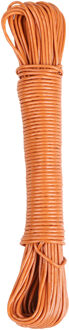 Urban Living Waslijn - 20 meter - PVC - terra - drooglijn / waslijndraad - wasgoed ophangen