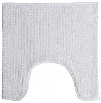 Urban Living WC/Toilet Badkamerkleedje/badmat tapijt - voor op de vloer - parel wit - 49 x 49 cm