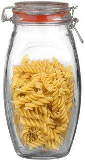 Urban Living Weckpot/inmaakpot - 1.9L - glas - met beugelsluiting - D12 x H25 cm