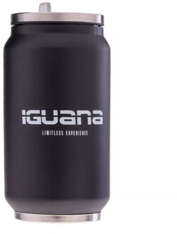 Urban logo roestvrijstalen waterfles Zwart - One size