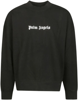 Urban Logo Sweatshirt Palm Angels , Black , Heren - Xl,L,M,S