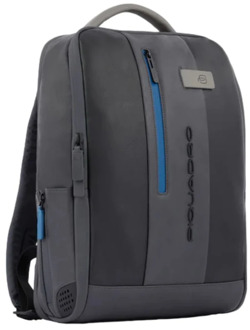 Urban PC And iPad Cable Backpack 15.6'' Black/Grey with Blue